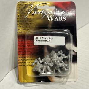Vampire Wars Miniatures GHW GH-10 Werewolves Wolfmen X4 WEST WIND PRODUCTION